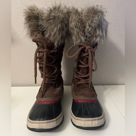 Sorel | Women's Joan Of‎ Arctic Boot Brown Leather Sz 6.5 NL2429-261 - Picture 2 of 7